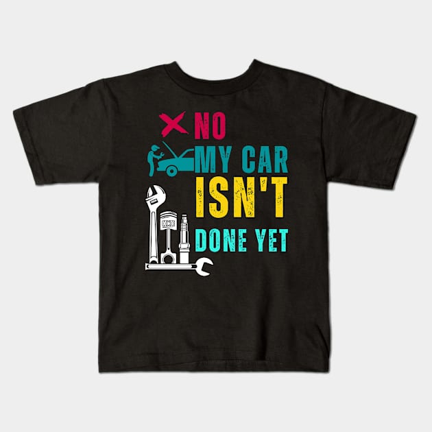 These proud funny car owner mechanic gift is perfect if you love your automotive Kids T-Shirt by click2print